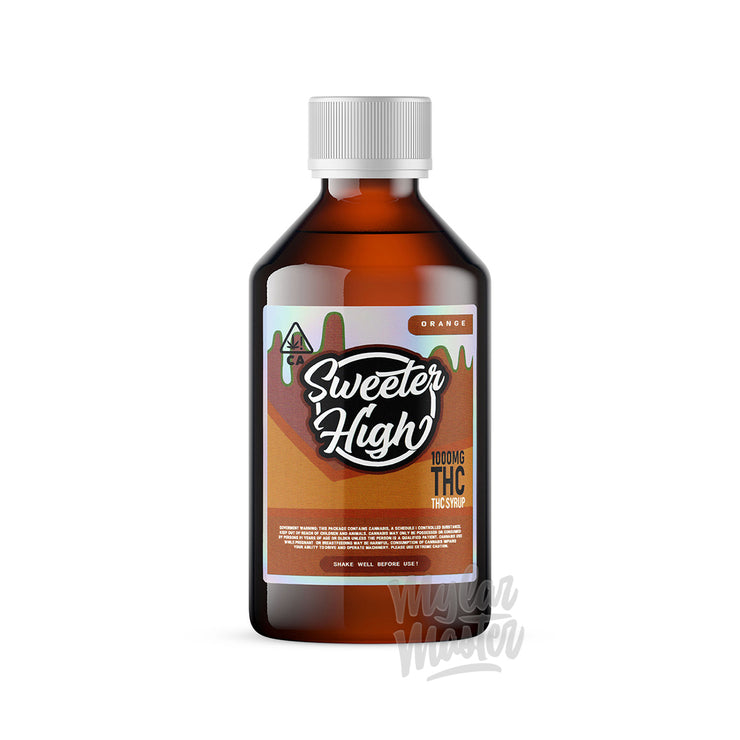 Sweeter High 1000mg THC Infused Lean Syrup Drink Stickers