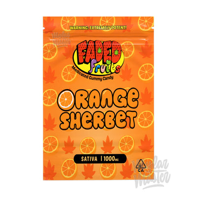 thc edibles packaging, thc edible packaging, thc candy packaging, thc candy bags, Sherbert, Resealable, Packaging, Orange Sherbert, Orange Bag, Orange, mylar edible packaging, mylar candy bags, Mylar Bags, Mylar, Medicated, Infused, gummy edible packaging, Gummy, Gummies, gummie bags, Food Grade, Faded Fruits, Empty Bags, Empty, edibles packages, edibles mylar bags, edibles candy bag, edibles bags, 