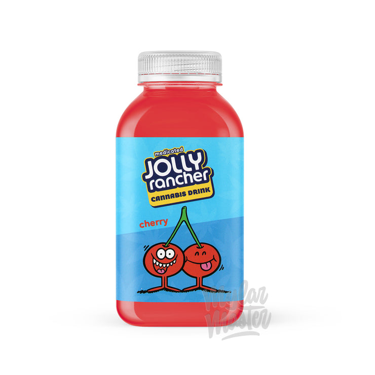 Jolly Rancher Cherry 500mg Infused Drink Sticker Label