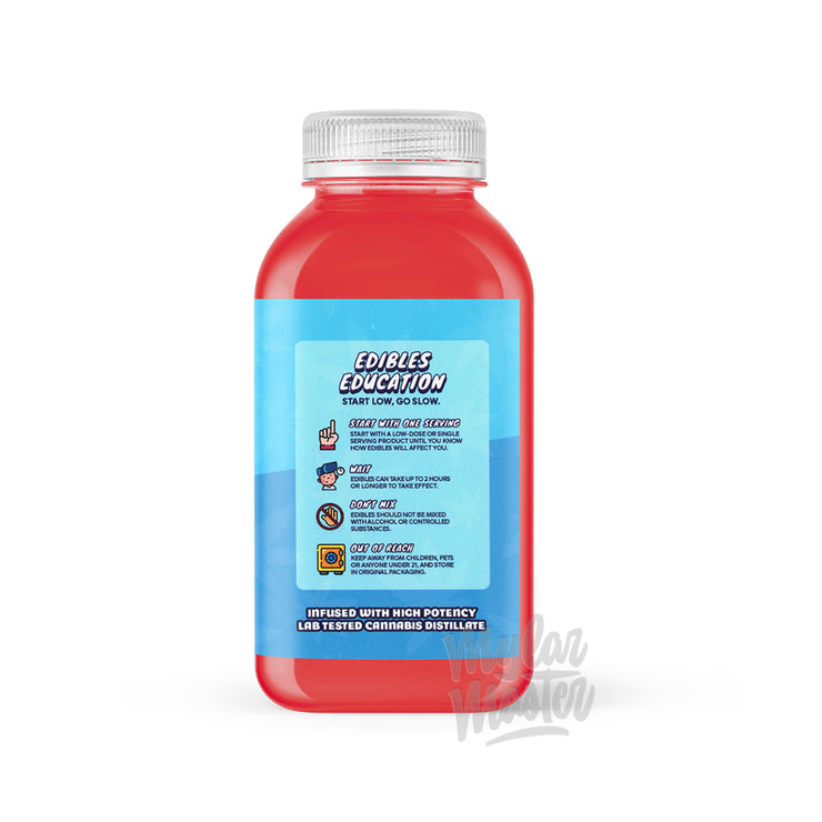 Jolly Rancher Cherry 500mg Infused Drink Sticker Label