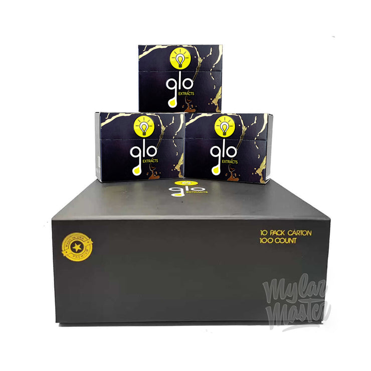 Glo Zaza Empty 1g Vape Cart Packaging Box and Stickers