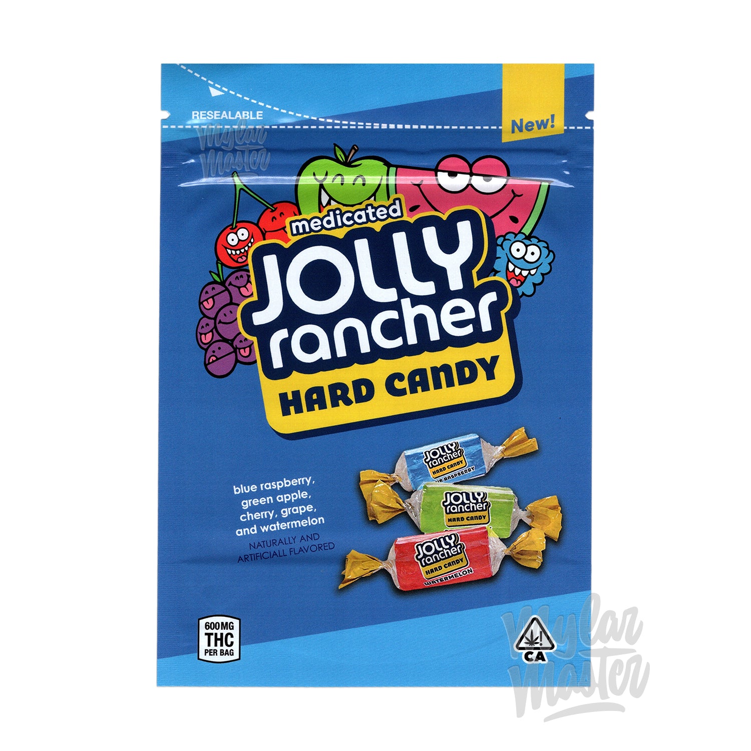 Jolly Rancher Hard Candy 600mg Empty Edibles Mylar Packaging Bags ...