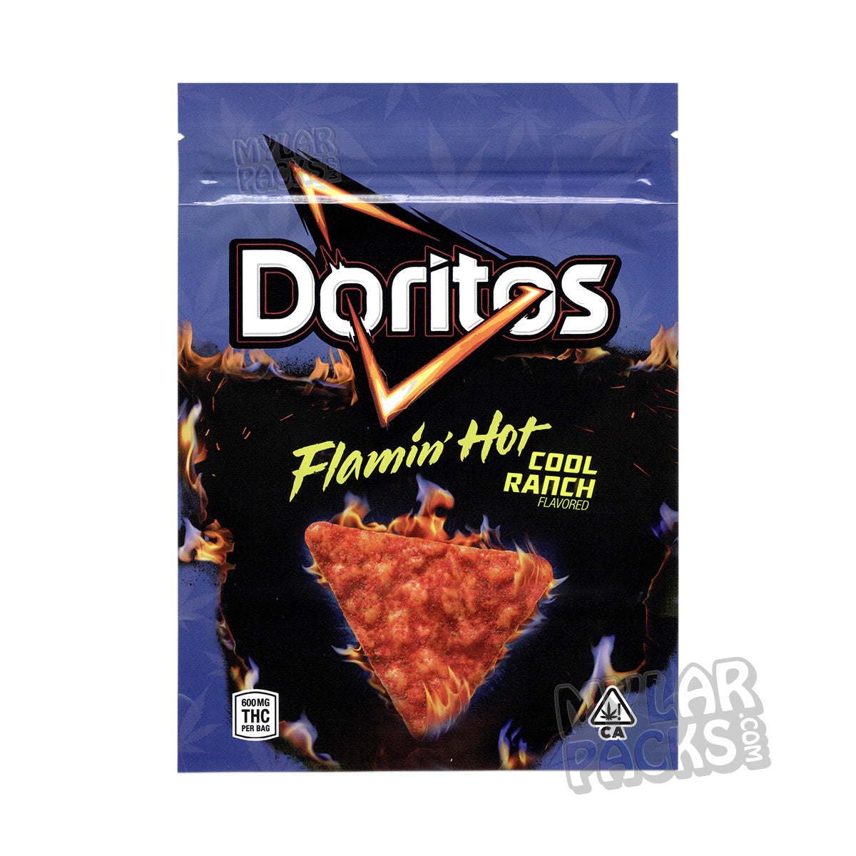 Doritos Flamin Hot Cool Ranch 600mg Empty Edibles Mylar Snack Bags Mylar Master