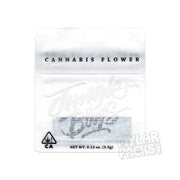 Jungle Boys White 3.5g Empty Mylar Bag Flower Packaging with Custom Stickers