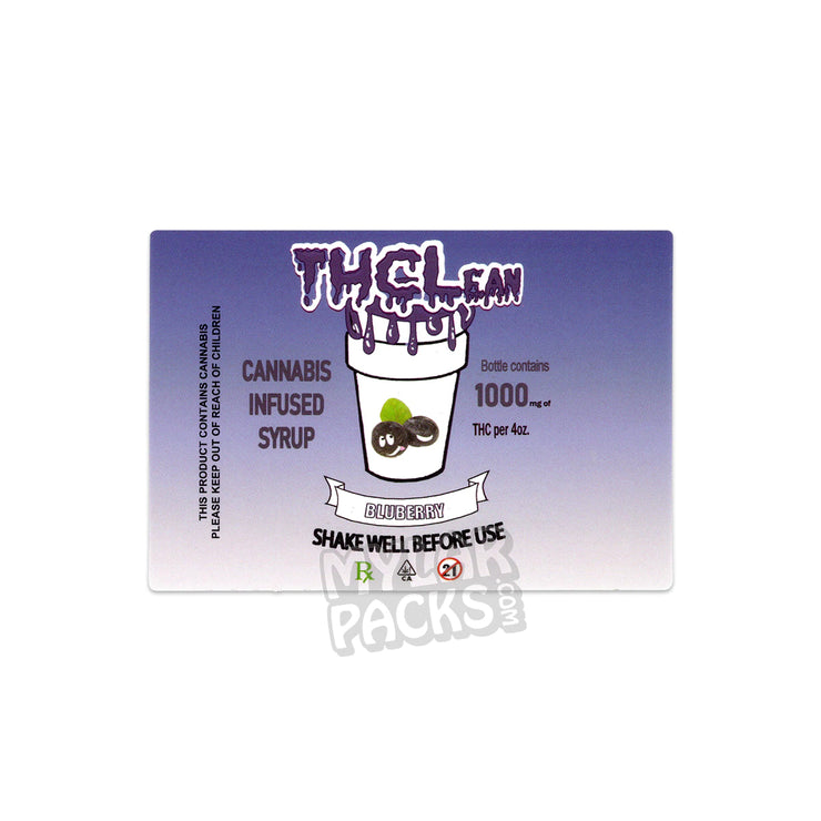 THC, Stickers, Sticker, Red, Mixed Flavors, Mixed, Medicinal, Medicated, Medical, Lean, Infused, Generic, Flavors, Drink Packaging, Drink, Cold, Cannabis Label, Cannabis Infused, Cannabis, Bottle, mylarmaster.com