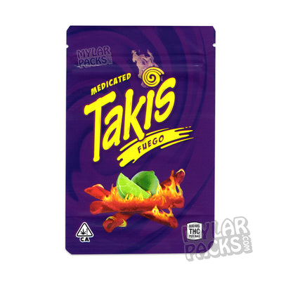 Zipper Seal  Taki's  Snacks  Smell Proof  Rolled Corn  Resealable  Packaging  Mylar Bags  Medicated  Manufacturing  Infused  Fuego  Food Grade  Empty Bags  Edibles  Corn  Chips  Cannabis Chips  Cannabis  All Snack & Food Packs  600mg