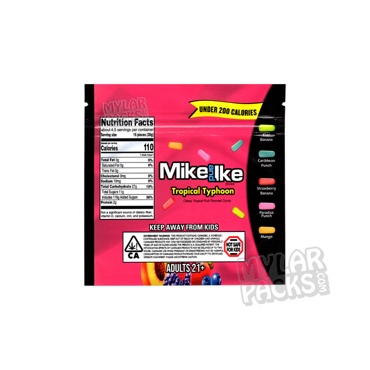 Zipper Seal  Typhoon  Tropical Typhoon  Tropical  Sour  Shell  Packaging  Mylar Bags  Mylar Bag  Mylar  Mikes Ike  Mike  Medicated  Infused  Ike  Gummy  Food Packaging  Empty Packaging  Empty Bags  Empty Bag  Empty  Edibles  Cannabis Infused  Cannabis  Candy  and  All Candy Packs  600mg