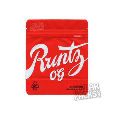 Zipper Seal  Runtz OG  Runtz  Red Bag  Flower  Dry Herb  All Dry Herb Packs  3.5g