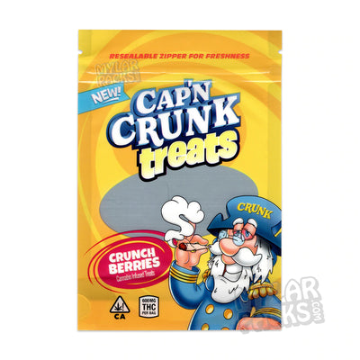 Zipper Seal  Treats  Snack  Smell Proof  Resealable  Packaging  Mylar Bags  Heat Seal  Food Grade  Empty Bags  Edibles  Crunk  Crunch Berries  Crunch  Cereal Treats  Cereal Snack  Cereal Bar  Cereal  Capz Crunch  Captain Crunch  Captain  Capn' Crunch  Berries  All Snack & Food Packs  600mg