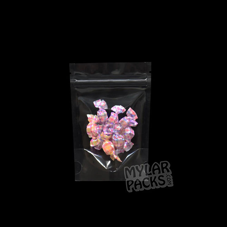 Zipper Seal, Smell Proof, Resealable, Gusseted Bottom, Flower, Expandable Capacity, Edibles, Dry Herb, Candy, Blank, All Blank Packs, 3.5g, mylarmaster.com