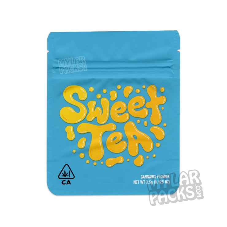 Zipper Seal  Sweet Tea  Manufacturing  Flower  Dry Herb  Cookies  All Dry Herb Packs  3.5g