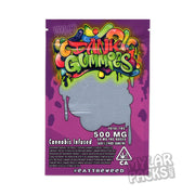 Zipper Seal  Purple Bag  Gummy  Edibles  Dank Gummies  All Candy Packs  500mg