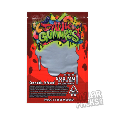 Zipper Seal  Red Bag  Gummy  Edibles  Dank Gummies  All Candy Packs  500mg