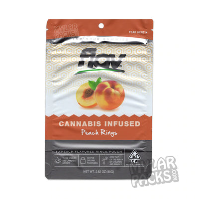 Zipper Seal  Peach Rings  Peach  No mg  Gummy  Flav  Edibles  All Candy Packs