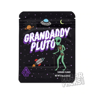Zipper Seal  Smell Proof  Resealable  Purple  Pluto  Packaging  package  Mylar Bags  Manufacturing  Grandaddy  Gashouse  Gas House  Flower  Empty Bags  Dry Herb  Cookies  Cannabis  Bag  All Dry Herb Packs  3.5g