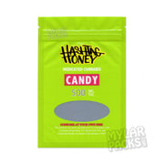 Zipper Seal  Packaging  Mylar Bag  Medicated  Hashtag Honey  Gummy  Green Bag  Empty Packaging  Empty  Edibles  Cannabis  Candy  All Candy Packs  500mg  #Honey