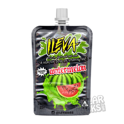 Watermelon  THC  Resealable  Packaging  Mylar Bags  Mylar  Medicinal  Medicated  Medical  Manufacturing  Lean  Juice  Infused  Ileva  Fruit  Food Grade  Empty Packaging  Empty  Drink Packaging  Drink  Cannabis Infused  Cannabis  600mg  6 fl oz  180ml