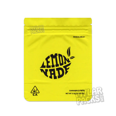 Zipper Seal  Yellow  The Real  Smell Proof  Original  Lemonnade  Lemon Nade  Flower  Dry Herb  All Dry Herb Packs  3.5g