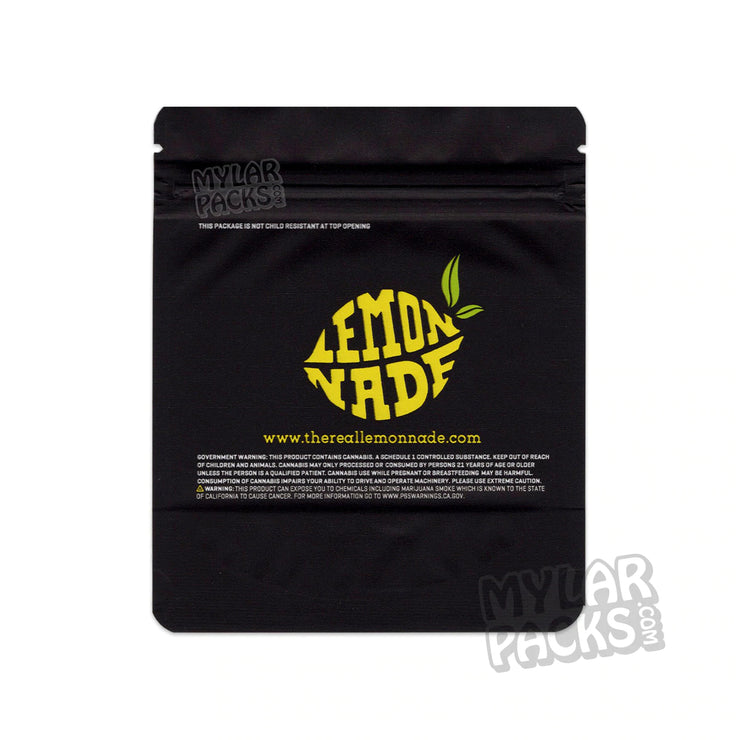 Zipper Seal  Yellow  The Real  Smell Proof  Lemonnade  Lemon Nade  Fruit Stripes  Flower  Dry Herb  All Dry Herb Packs  3.5g