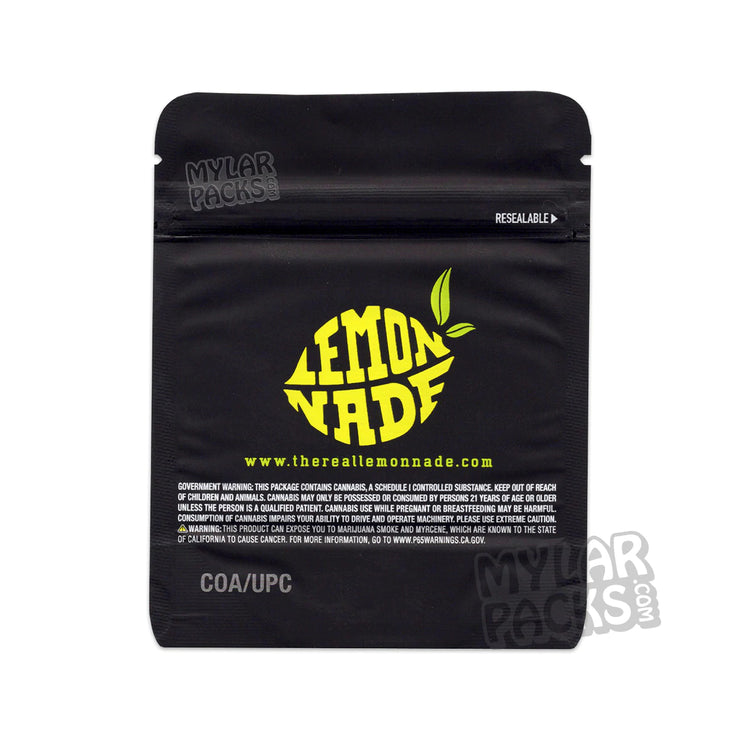 Zipper Seal  The Real  Smell Proof  Lychee  Lemonnade  Lemon Nade  Flower  Dry Herb  All Dry Herb Packs  3.5g