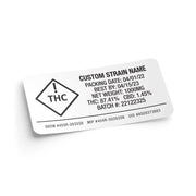 Weatherproof  Warning  Thermal  Strain Sticker  Strain Label  Strain  Sticker  Standard  Rectangle  Labels  Label  Herbs  Flower  Customized  Custom Strain Stickers  Custom  Control Sticker  Compliant  Compliance  Colorado  Co.  Cannabis Label  Cannabis Flower  Black  Authenticity  1" x 2"