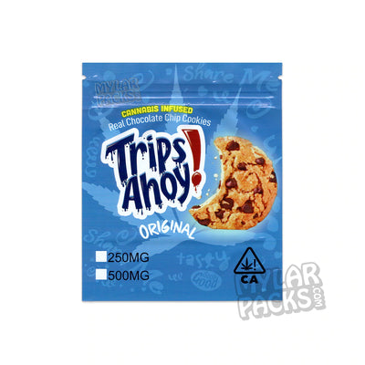 Zipper Seal  VIP  Trips Ahoy  Snacks  Smell Proof  Resealable  Original  Infused  Food Grade  Cookies  Cookie  Chocolate Chip  Chocolate  Chips Ahoy  Cannabis Infused  Biscuit  All Snack & Food Packs  500mg  250mg