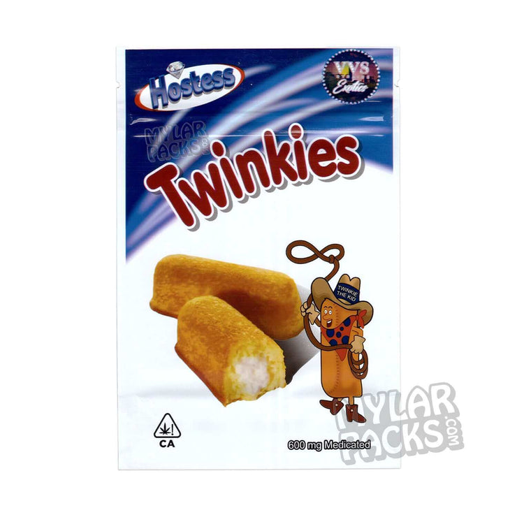 Zipper Seal  Twinkiez  Twinkies  Treats  Snacks  Snack  Smell Proof  Resealable  Packaging  Mylar Bags  Infused Snacks  Heat Seal  Food Grade  Filled  Empty Bags  Empty  Edibles  Creme  Cake Snack  Cake  All Snack & Food Packs  600mg