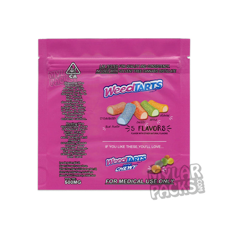 Zipper Seal  Weedtarts  Sweetarts  Sweet Tarts  Smell Proof  Ropes  Resealable  Bites  All Candy Packs  500mg