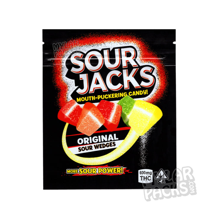 Zipper Seal  Wedges  Sour Jacks  Sour  Shell  Packaging  Original  Mylar Bags  Mylar Bag  Mylar  Medicated  Jacks  Infused  Gummy  Food Packaging  Flavor  Empty Packaging  Empty Bags  Empty Bag  Empty  Edibles  Cannabis Infused  Cannabis  Candy  and  All Candy Packs  600mg